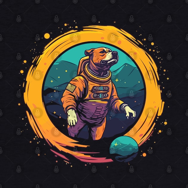 Space Explorer Amstaff: Journey to the Stars by Cute Dogs AI